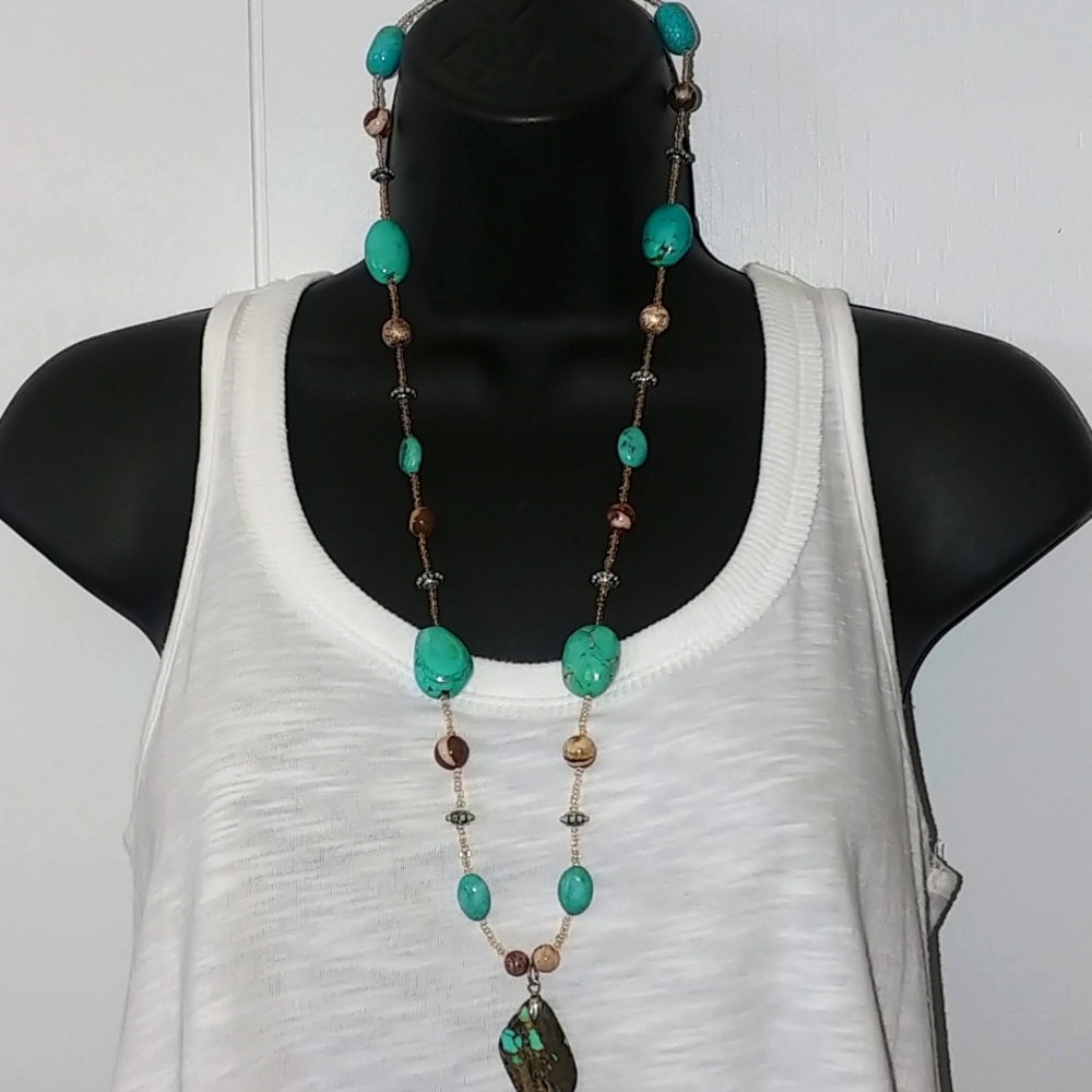 Turquoise Gemstone Necklace